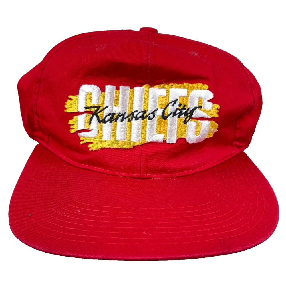Vintage Kansas City Chiefs Hat Cap Snapback Red 90s New Era Pro Model NFL Adult